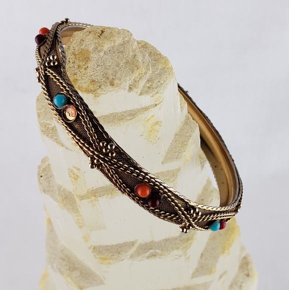 2 Brass bangle bracelets - Picture 4 of 4